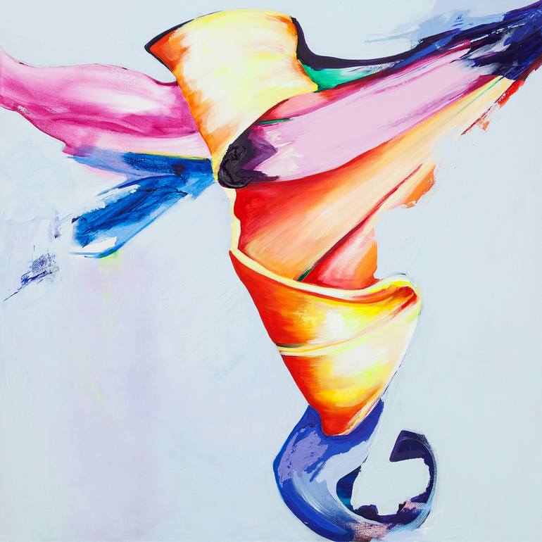 Original Expressionism Floral Paintings by Fabiola Quezada