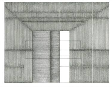 Original Abstract Architecture Drawings by Matthijs Van Zessen