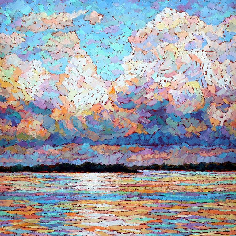 Original Impressionism Landscape Paintings by Elizabeth Elkin