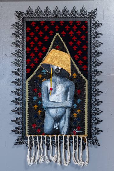 Original Abstract Men Paintings by Iman Scheiko
