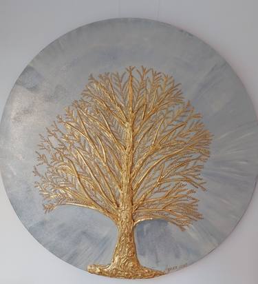 Original Abstract Expressionism Tree Paintings by Ayuna Kanatkalieva