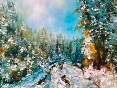 Original Expressionism Nature Printmaking by Marina Skromova