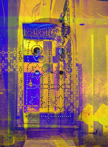 Original Abstract Architecture Digital by Karen Platt