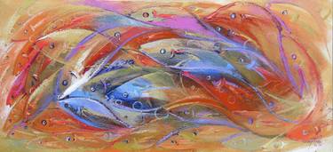 Original Abstract Expressionism Abstract Paintings by Samuel Prophask  Asamoah