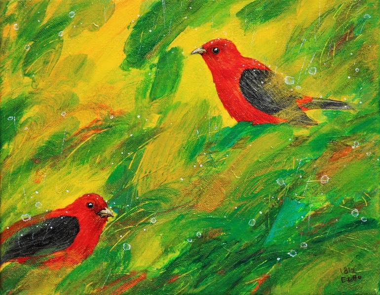 Print of Contemporary Animal Paintings by Echo Cho