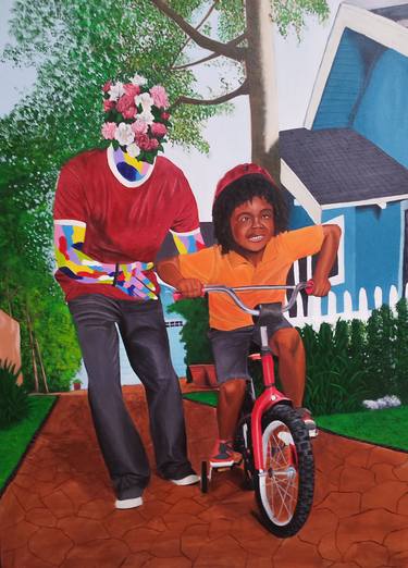 Original Realism Family Paintings by Oluwadamilare Madoti