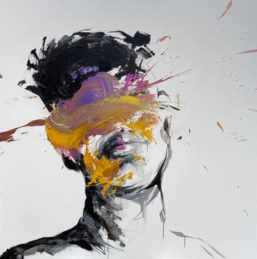 Original Portraiture Abstract Painting by Aron Kroes