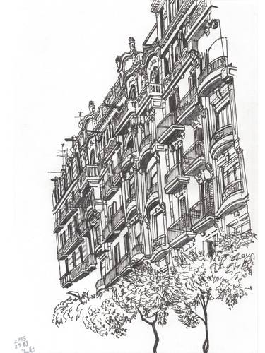 Print of Figurative Architecture Drawings by Takayuki Maejima 
