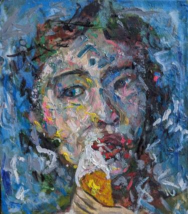 Original Abstract Expressionism Abstract Painting by Hai Nguyen