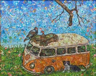 Original Fine Art Animal Painting by Elaine Fleck