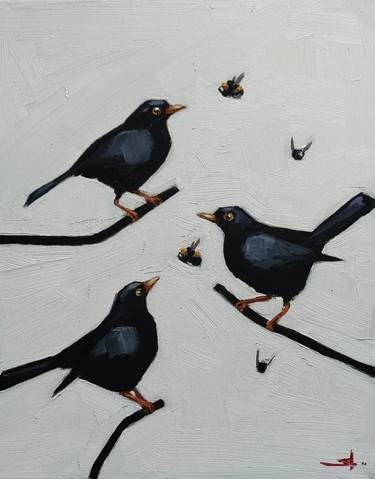 Original Minimalism Animal Paintings by Vivek Mandalia