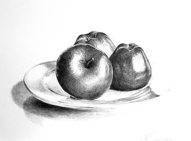 Original Realism Food & Drink Drawing by Natasha Sokolnikova