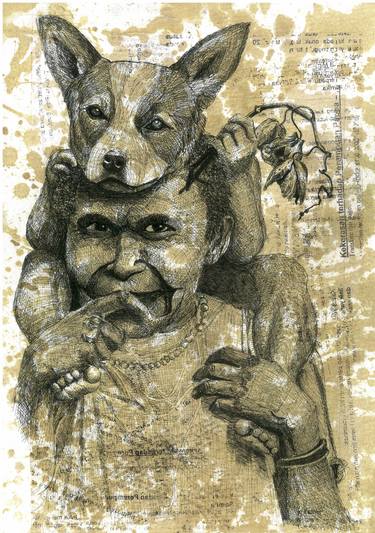 Original Conceptual Culture Drawings by Nelson Natkime