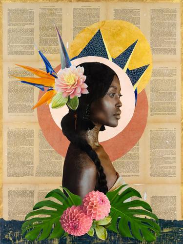 Original Figurative Women Collage by Yasmin Youssef