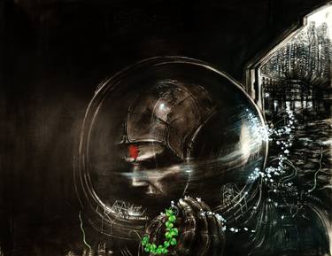 Original Fine Art Science/Technology Mixed Media by Ishwar Gurung