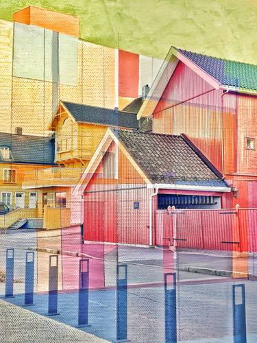 Original Expressionism Architecture Printmaking by Violet Polsangi