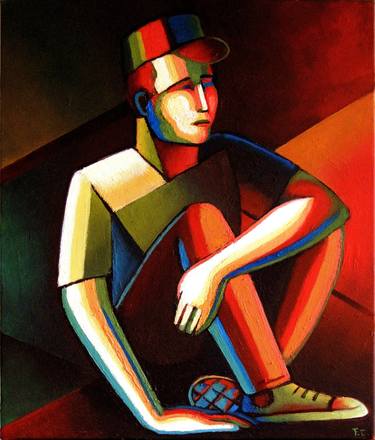 Original Cubism Body Painting by Felipe Canon