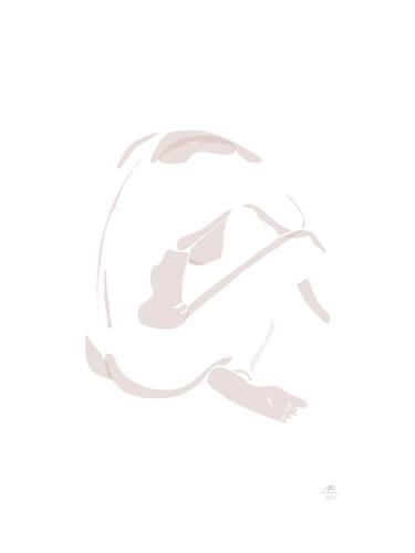 Original Minimalism Body Drawing by Arl Arl