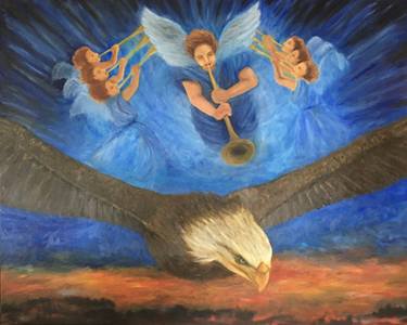 Original Fine Art Religious Painting by Mobaro Art