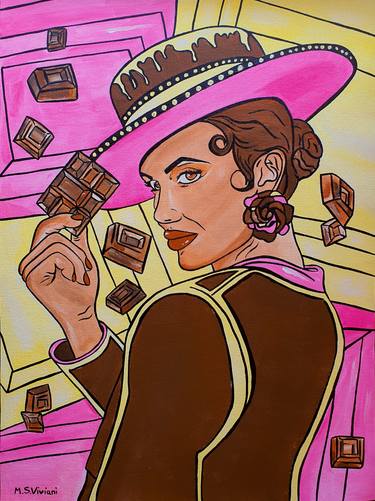 Original Contemporary Women Painting by Maria Sabrina Viviani