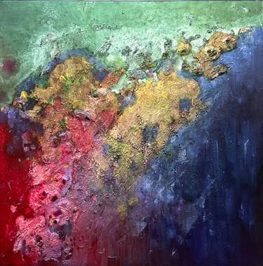 Original Abstract Expressionism Abstract Painting by Vera Klimova