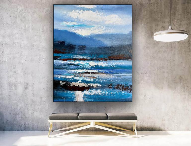 Original Abstract Seascape Paintings by Kal Soom