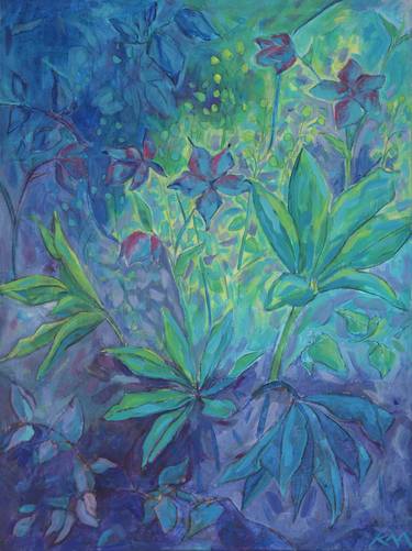 Original Abstract Expressionism Floral Painting by Kandace Manning
