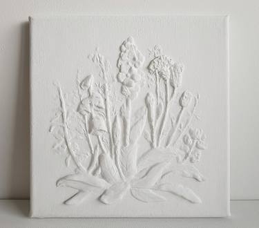 Original Art Deco Floral Painting by Tetiana Tiutiunnyk