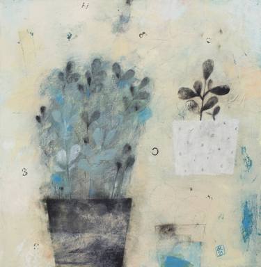 Original Abstract Garden Paintings by Alessandra Cimatoribus