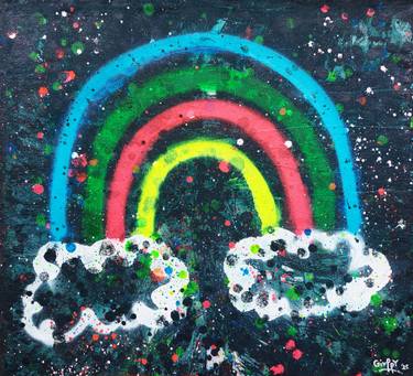 Original Street Art Graffiti Painting by Giuseppe Valia