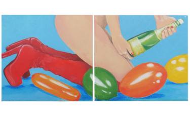 Original Pop Art Popular culture Painting by Sophia Dobreva