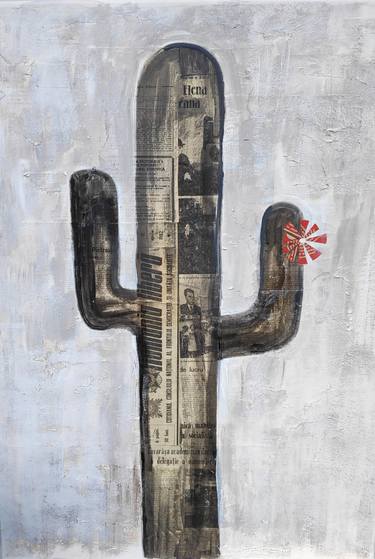 Original Conceptual Botanic Collage by Eliza Piticari