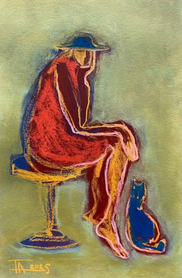 Original Contemporary Women Drawing by Tatjana Auschew
