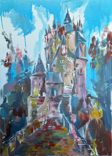 Original Expressionism Architecture Paintings by Irina Shmeleva