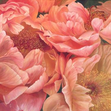 Original Realism Floral Painting by Ieva Graudina