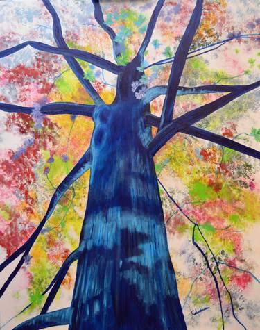 Original Figurative Tree Paintings by Celedonia Ramón Muro