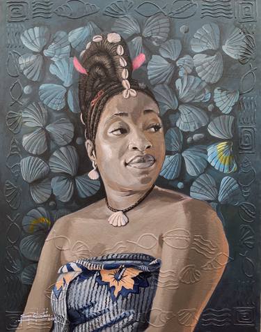Original Contemporary Women Painting by Sanya Gbemileke