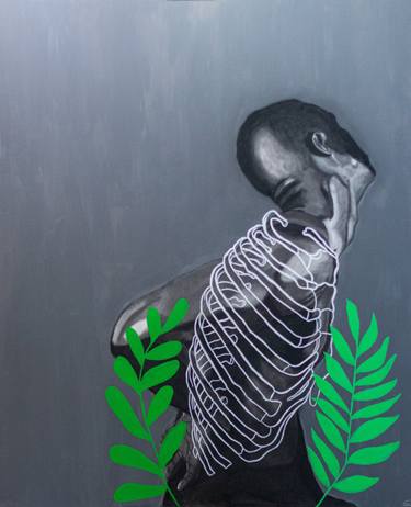 Original Fine Art Portrait Mixed Media by Tafy Laplanche