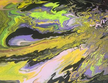 Original Abstract Expressionism Abstract Mixed Media by Sylvia Yu
