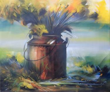 Original Figurative Nature Paintings by Luis Vargas B