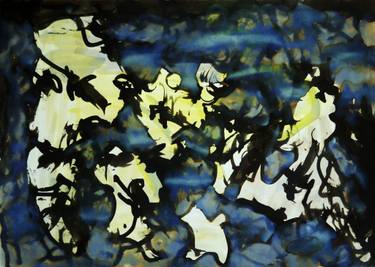 Original Abstract Expressionism Abstract Painting by Alice Di Carlo