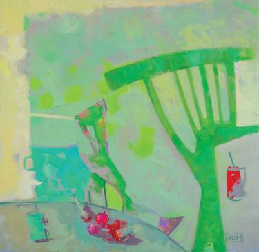 Original Abstract Expressionism Abstract Painting by Ruhulla Hasanzade
