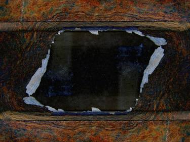 Original Abstract Outer Space Mixed Media by Claudio Boczon
