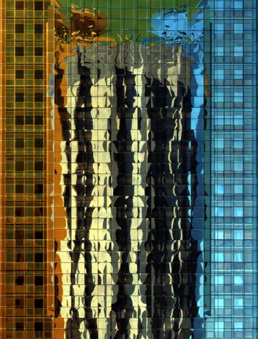 Original Abstract Architecture Mixed Media by Claudio Boczon