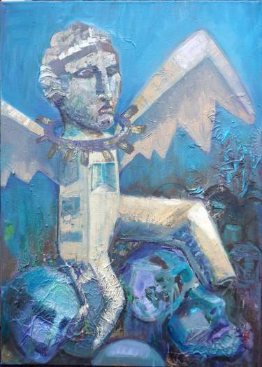Original Conceptual Religious Paintings by Giedre Pipinyte-Grunskiene
