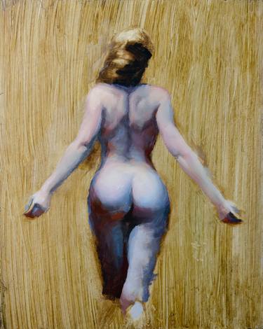 Original Impressionism Nude Paintings by Romain Eugene