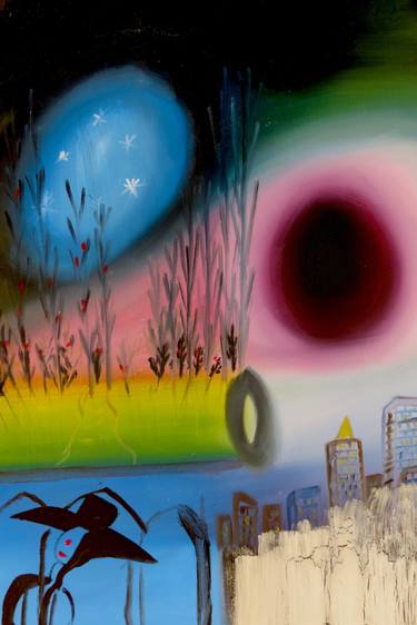 Original Abstract Technology Paintings by Susan Souzanchi