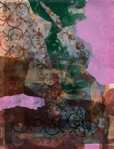 Original Abstract Architecture Printmaking by Alan Rogers