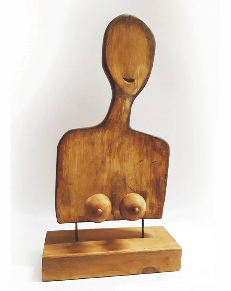 Original Figurative Erotic Sculpture by Lena Tsirulnik