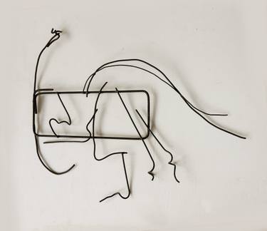 Original Abstract Love Sculpture by Lena Tsirulnik